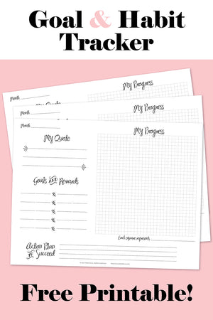 FREE Printable - Setting *and* Reaching Your Goals!