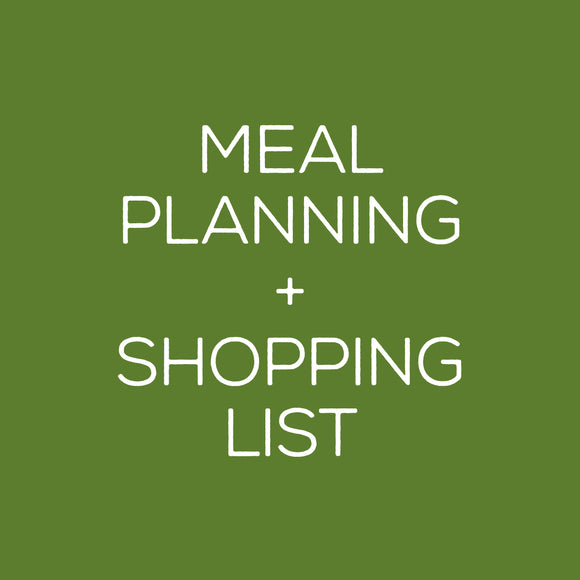 Meal Planning Pad with Shopping List