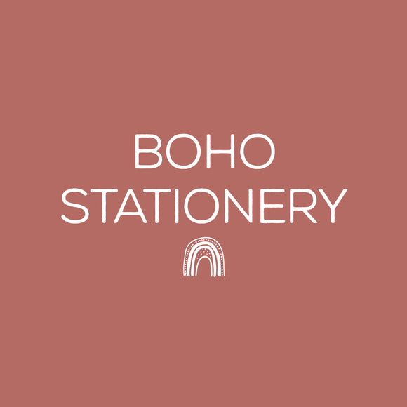 Boho Stationery | 10 Styles