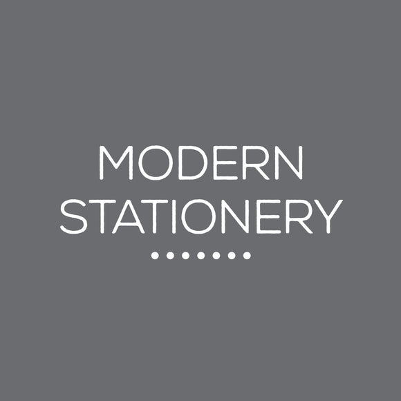 Modern Stationery | Six Colors