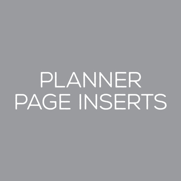Planner Page Inserts