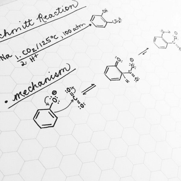 –　Organic　Chemistry　Paper　Hexagon　Notepad　Practical　Company