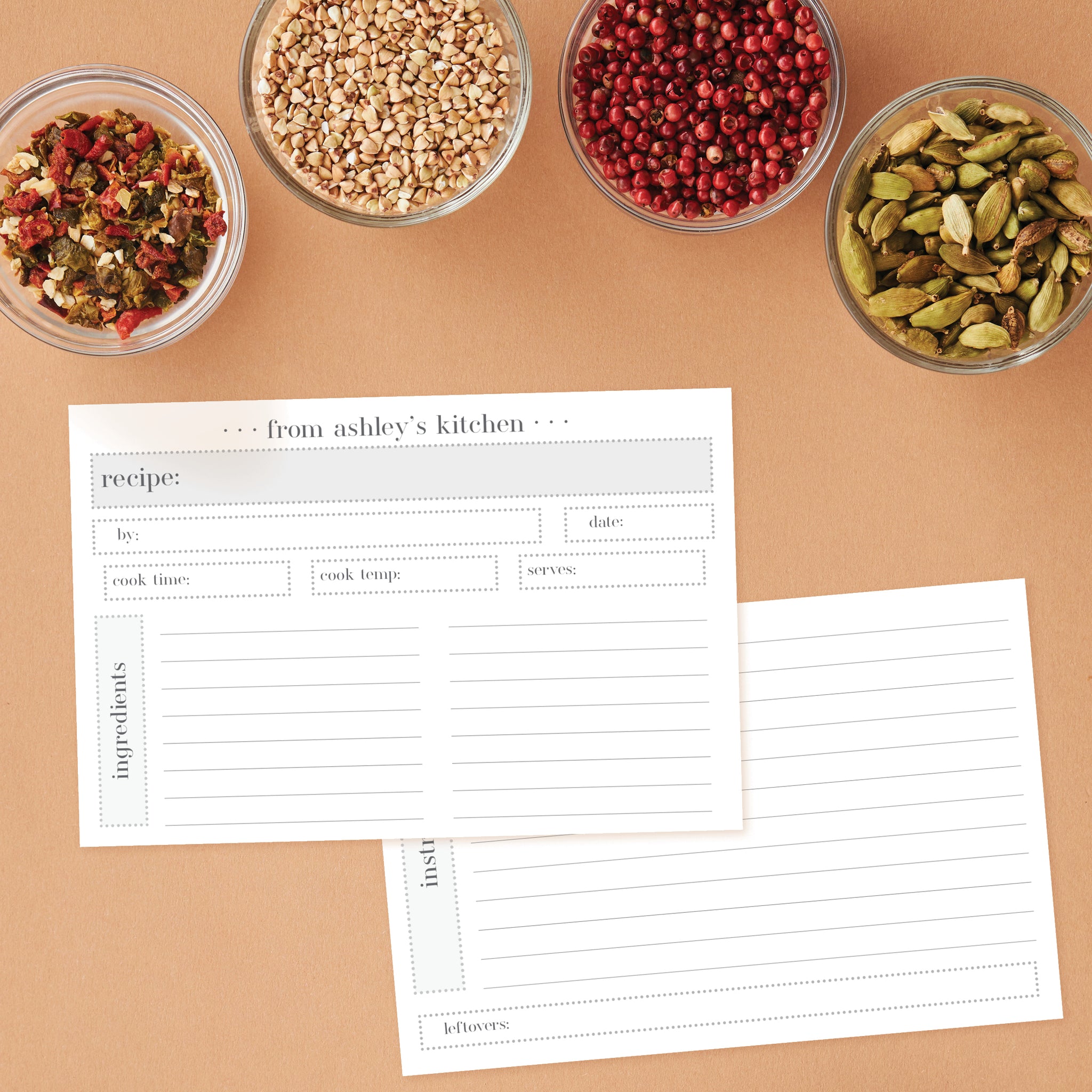 Recipe Cards – Practical Paper Company